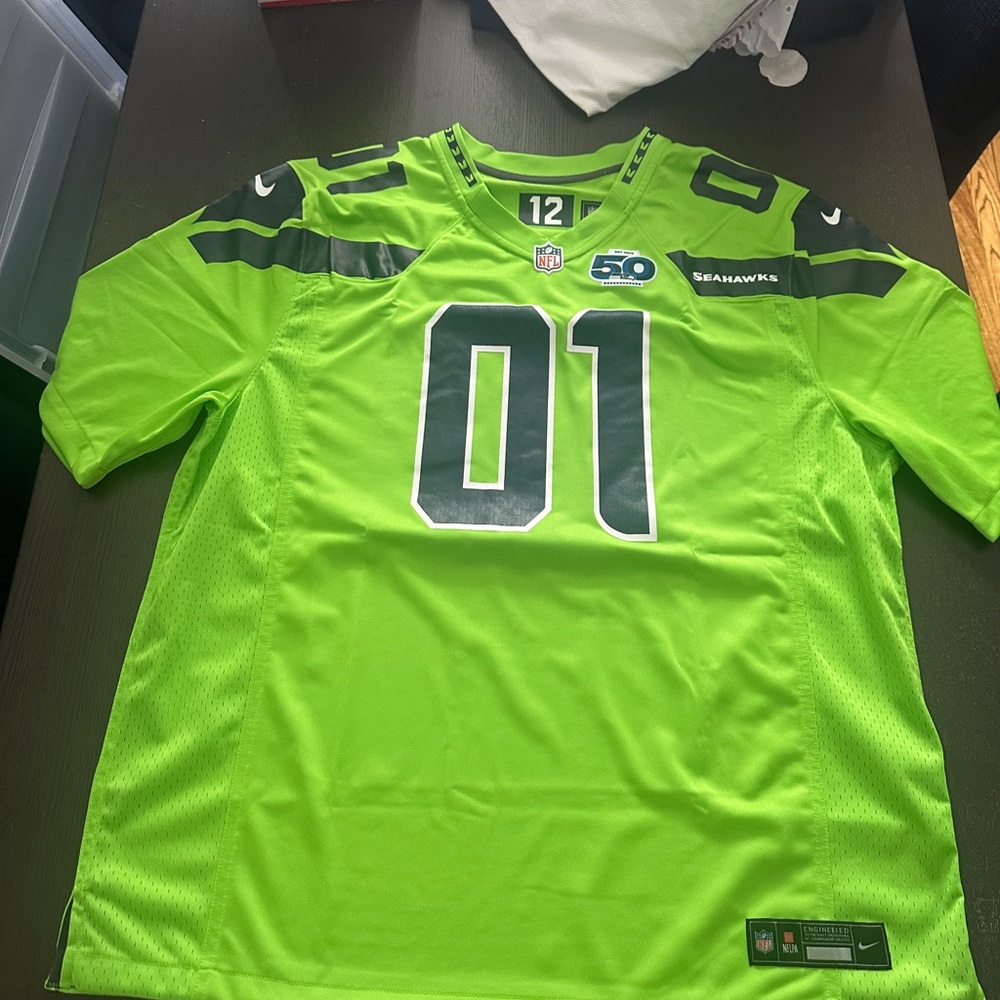 Nike Men's XXL Seahawks Football Jersey “GRANDMA” personalization